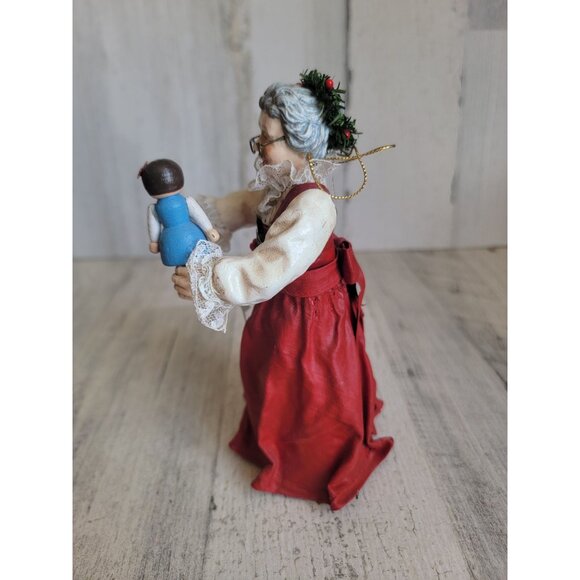 Clothtique possible dreams vintage Mrs Claus tree topper Xmas 1993 - Picture 5 of 6